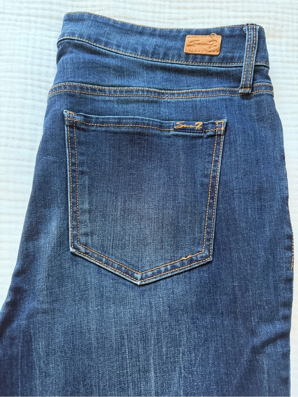 Seven 7 High Rise Slim Straight Jeans - Picture 8 of 9